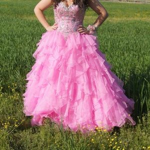 Pink prom dress size 12